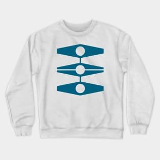 Abstract Eyes in Blue Tones Crewneck Sweatshirt